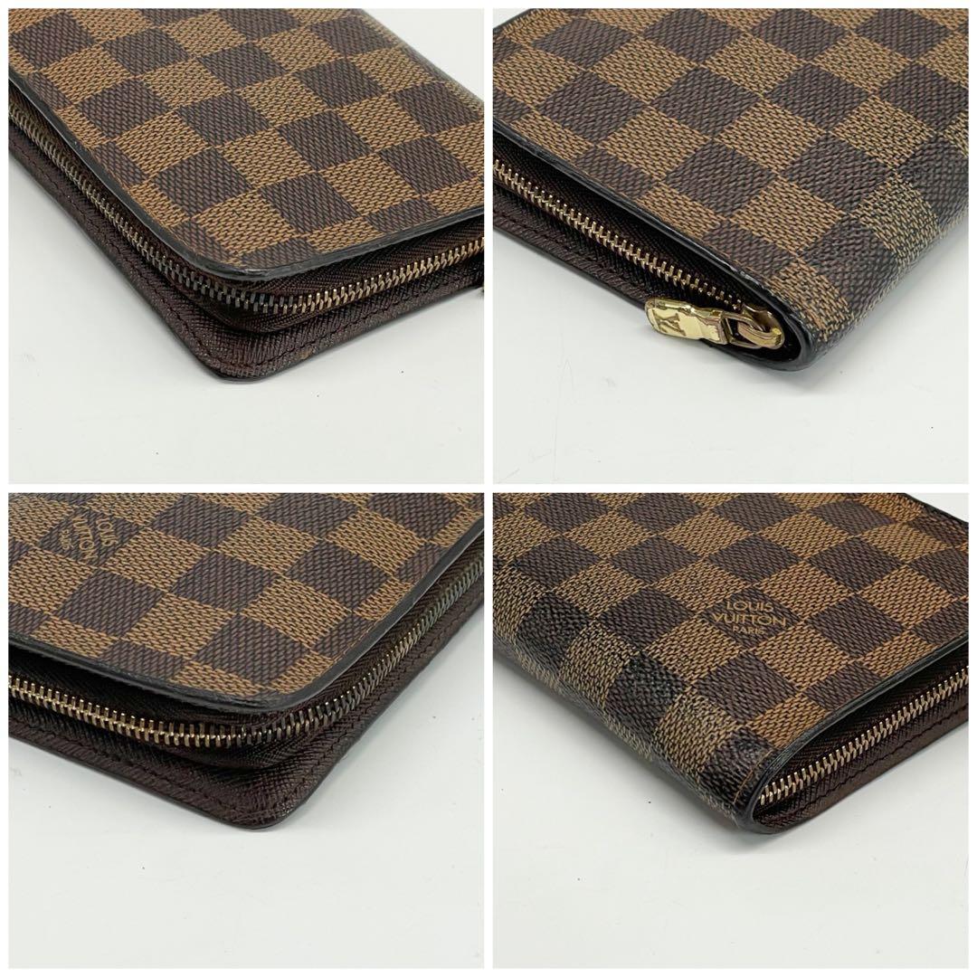 ルイヴィトン　ポルトモネ　ジップ　ダミエ　ラウンドファスナー　長財布