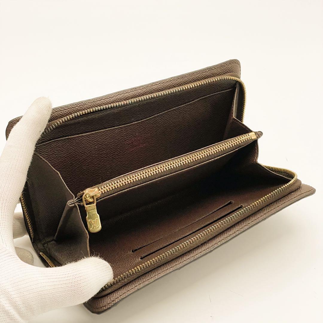 ルイヴィトン　ポルトモネ　ジップ　ダミエ　ラウンドファスナー　長財布