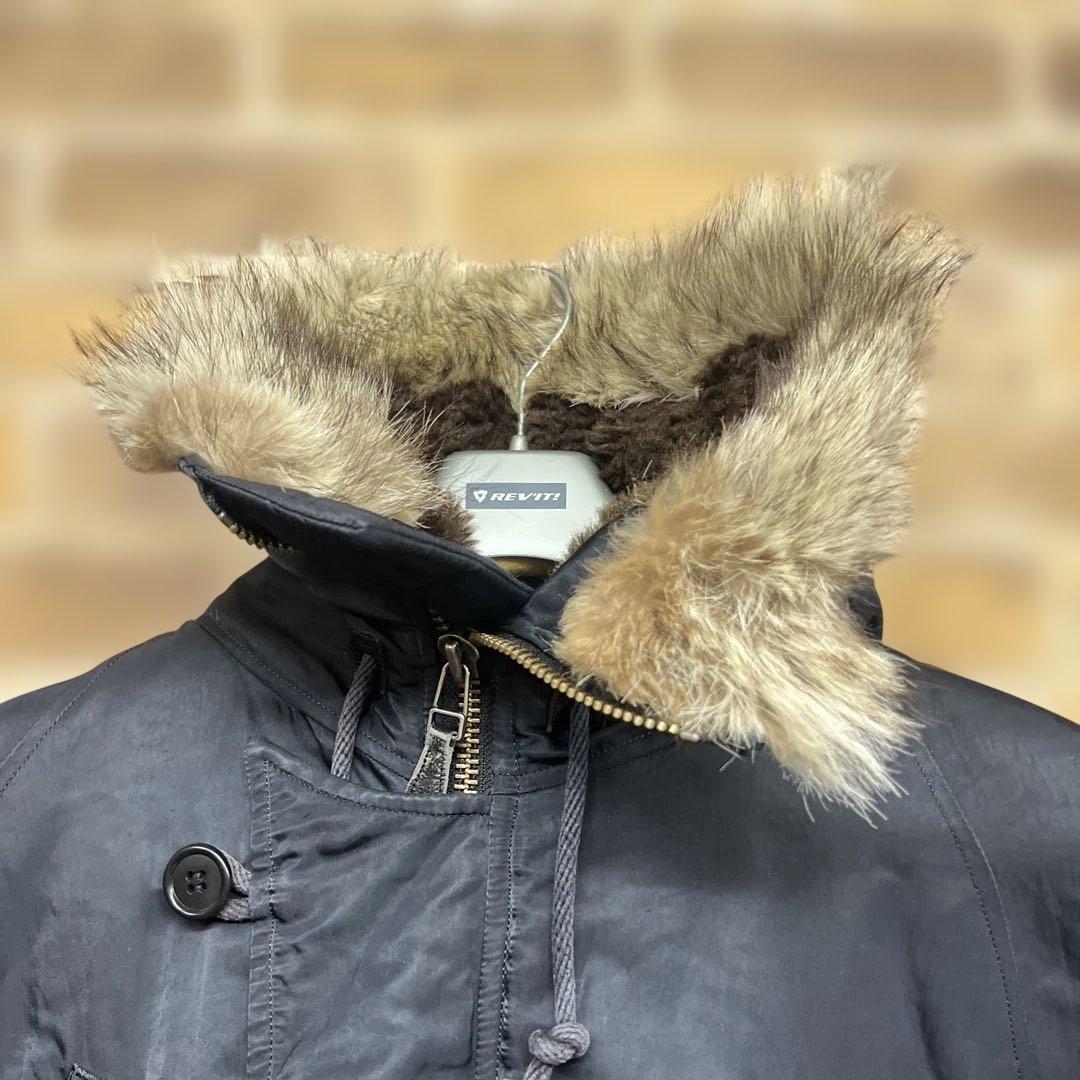 金*！様 スカルフライト　N-3B サイズ36 ミリタリージャケット ファー付き