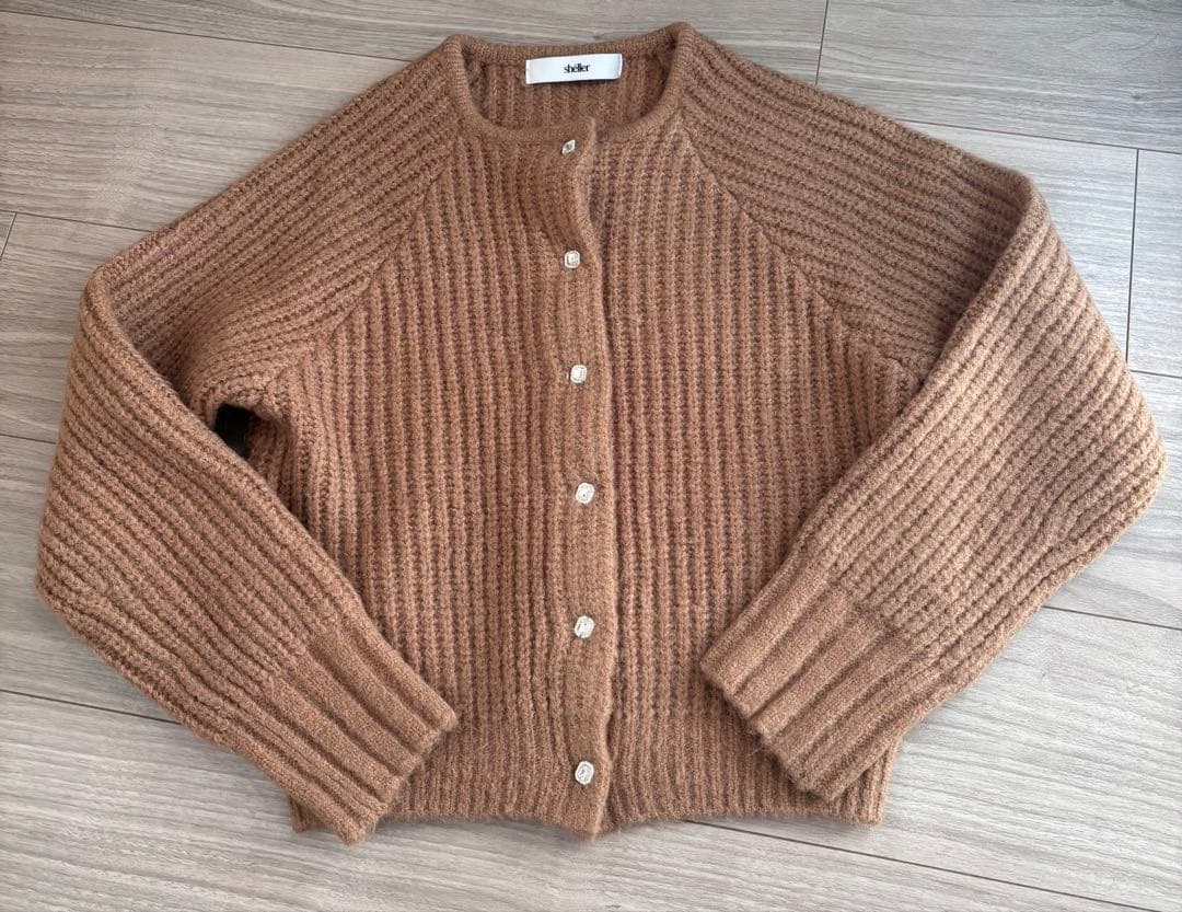 shellerシェリエ ジュエルボタンカーディガン新品★即日発送