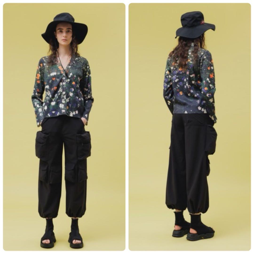 NON TOKYO ナイロンワイドカーゴパンツ