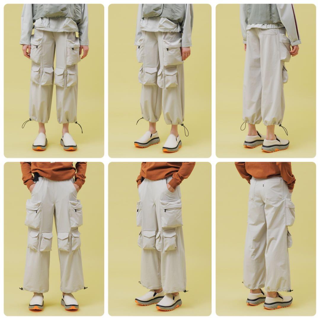 NON TOKYO ナイロンワイドカーゴパンツ