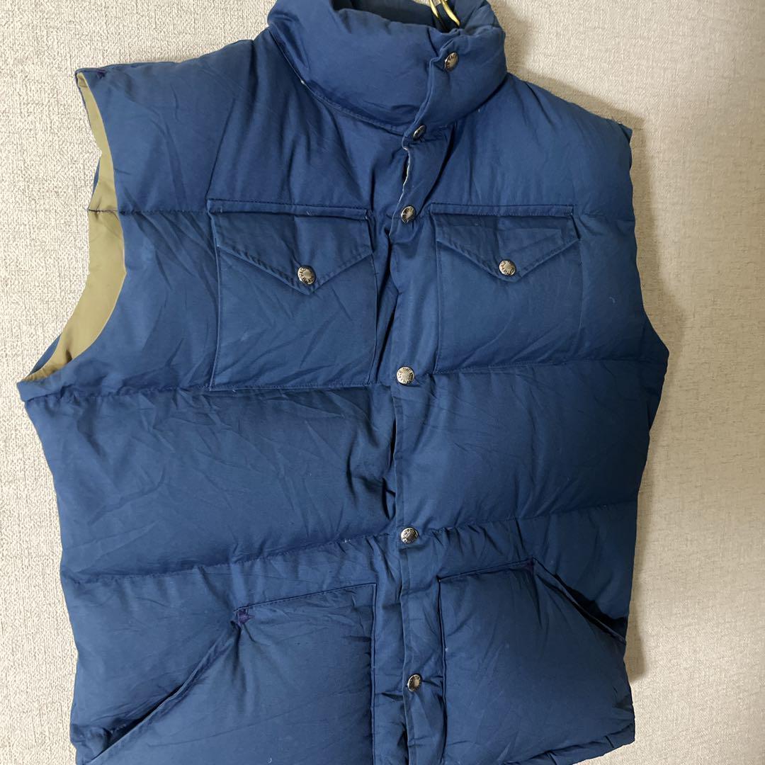 70s THE NORTH FACE ノースフェイス 茶タグ ダウンベスト.
