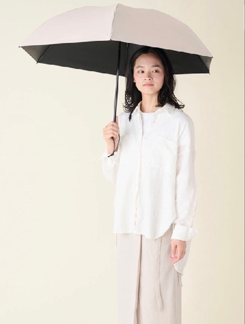 ☀️今期新品タグ付☂️3段折 サンバリア100 無地 ピンク