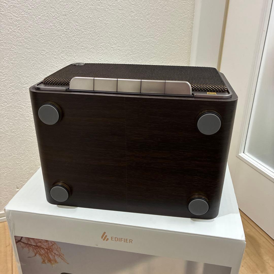 EDIFIER D32 ワイヤレススピーカー　木目　黒ブラック