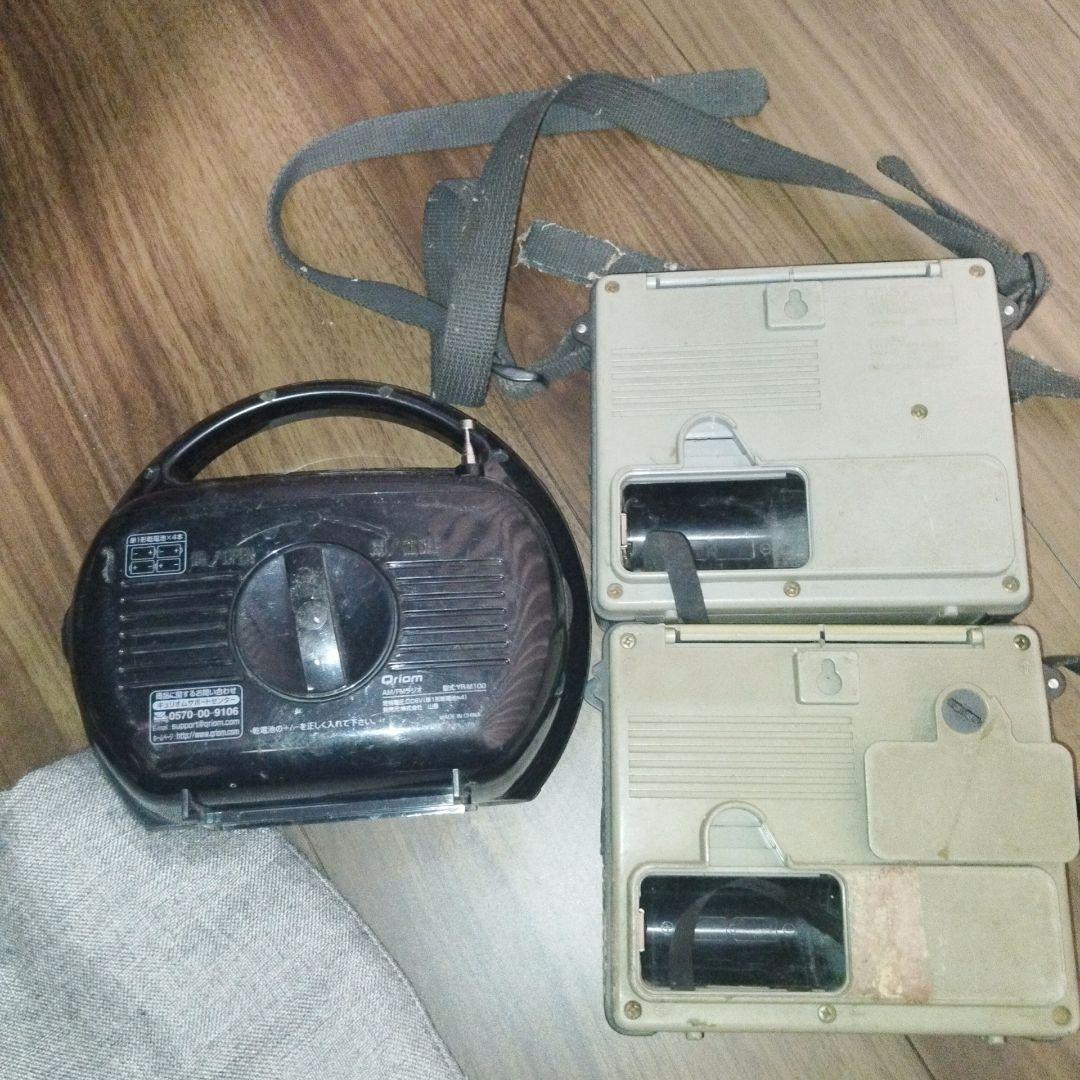 ジャンク中古ラジオ3台セット SONY ICR-S71×2台 キュリオム
