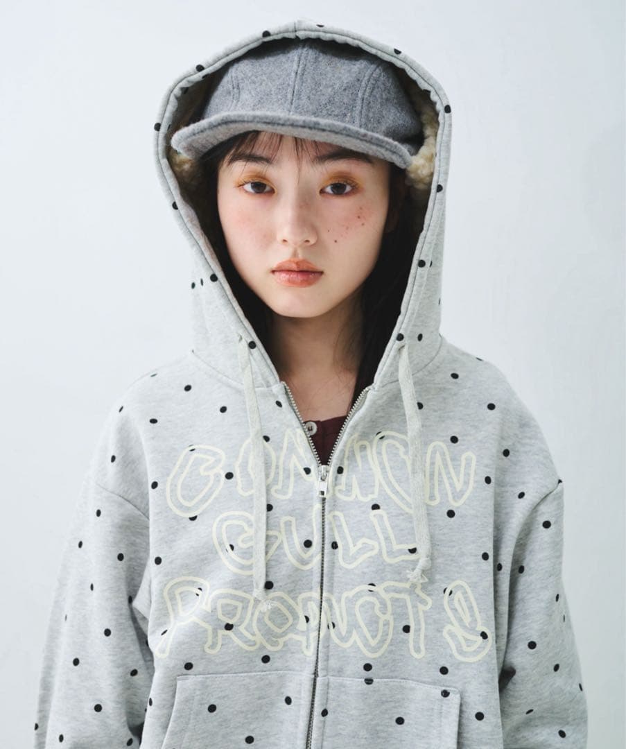 トップス common gull product zip hoodie 26spring