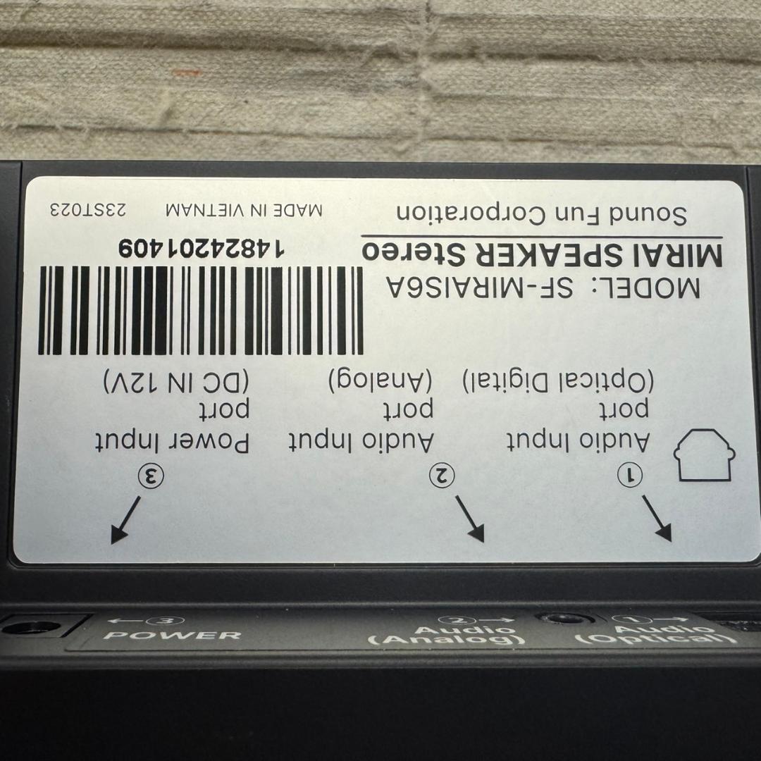 ☆超美品　サウンドファン　ミライスピーカー・ステレオ　SF-MIRAIS6