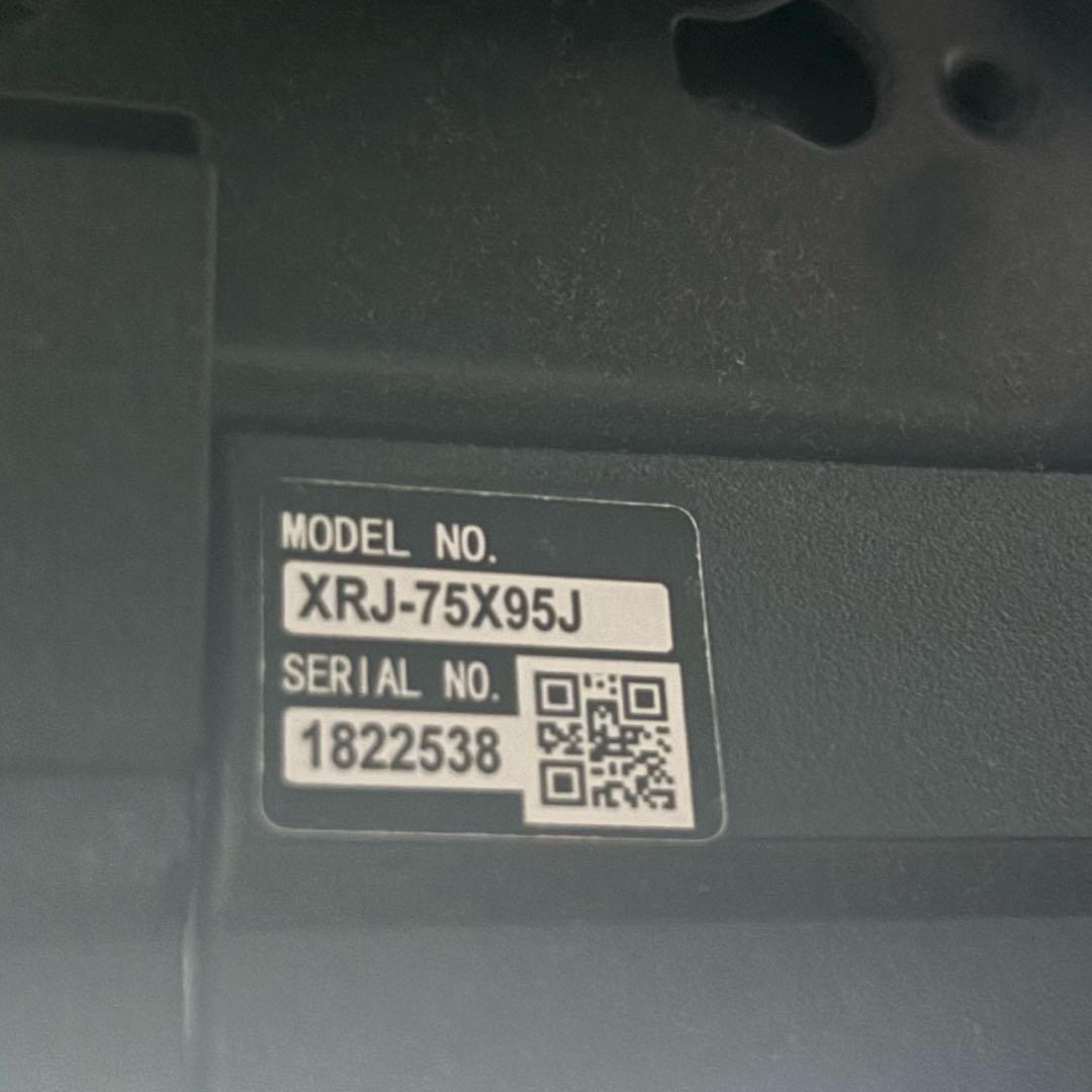 ソニー テレビ 75 ブラビア XRJ-75X95J 壁掛け ジャンク リモコン