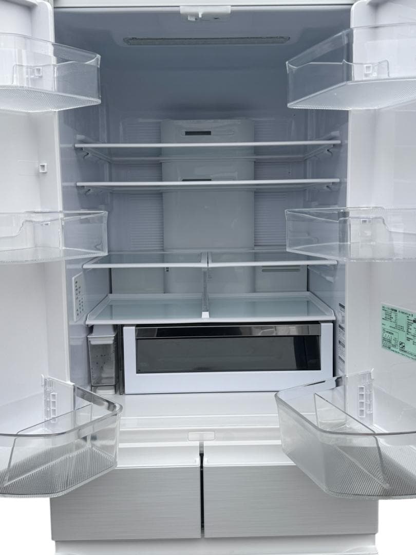 日立 HITACHI 冷蔵庫 R-HWC54T 540L 6ドア ピュアホワイト