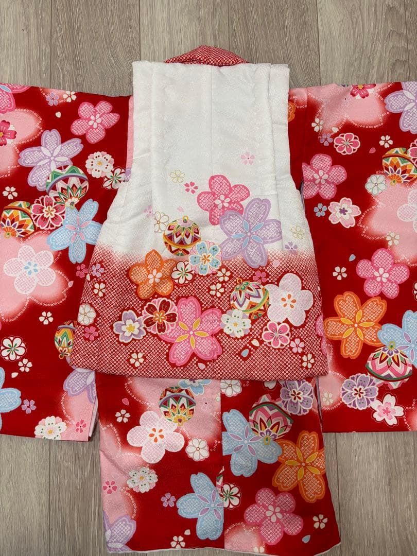 七五三　お着物セット　女の子　３歳