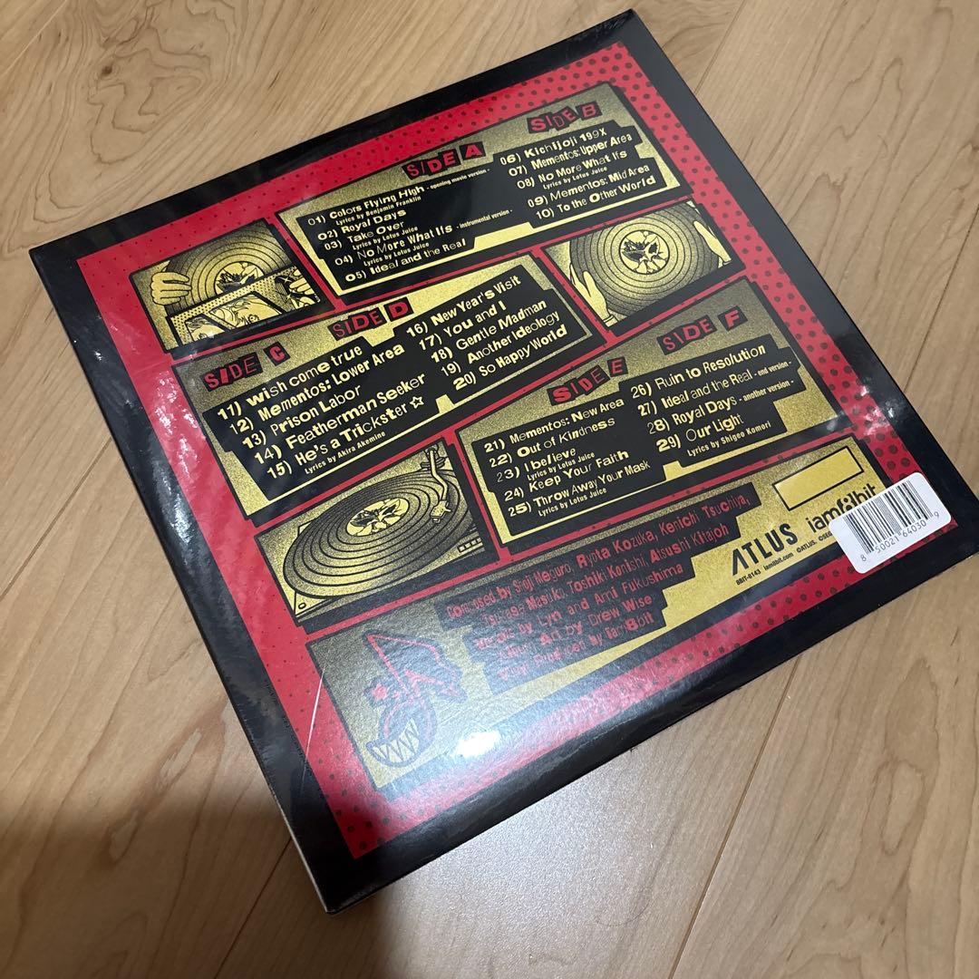 【未開封】ペルソナ5  Soundtrack LPレコード3枚組