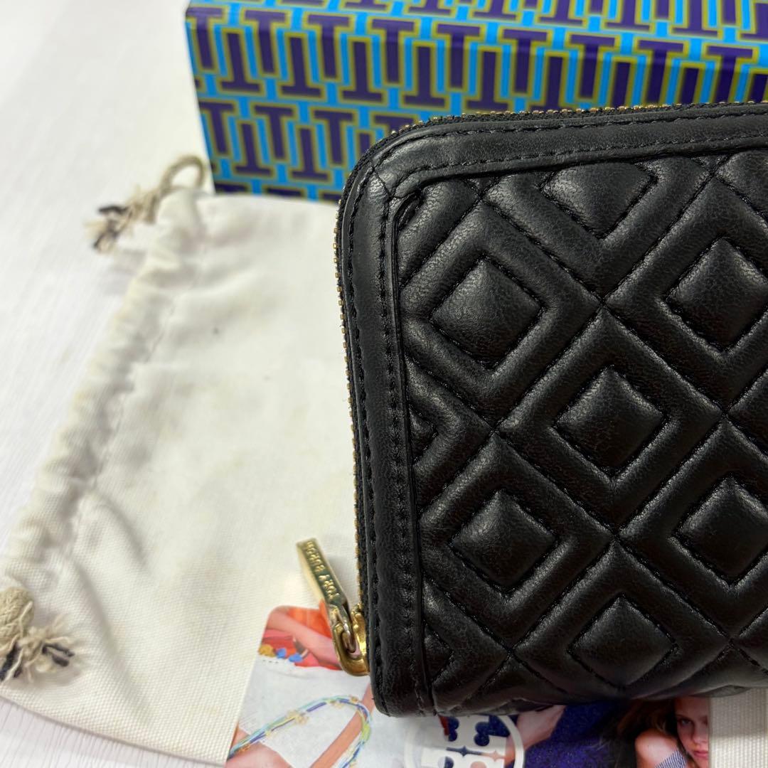 新品同様‼️ トリーバーチ　財布　長財布　キルティング　ラウンドファスナー
