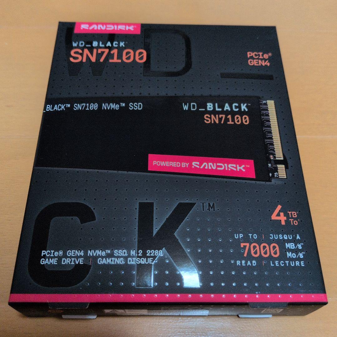 内蔵型SSD WD_BLACK SN7100 4TB SSD