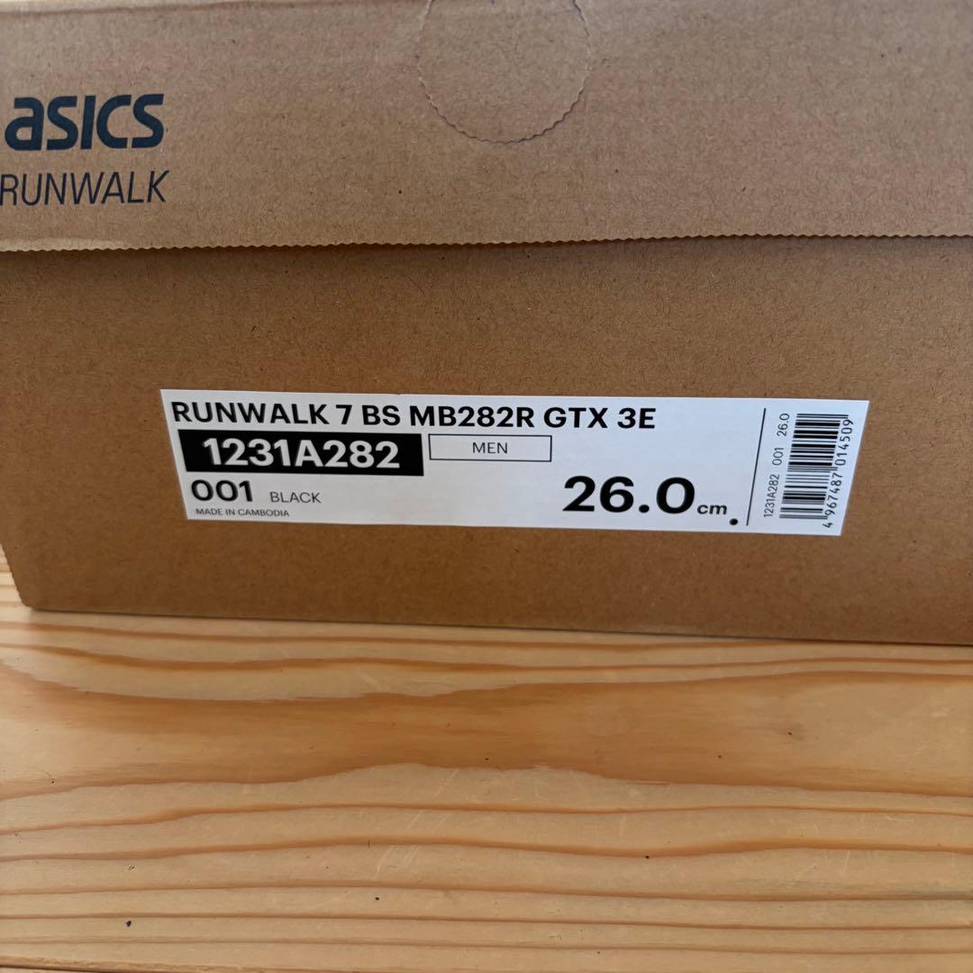 【美品（1回使用）】アシックス ランウォーク 26cm GORE-TEX 3E