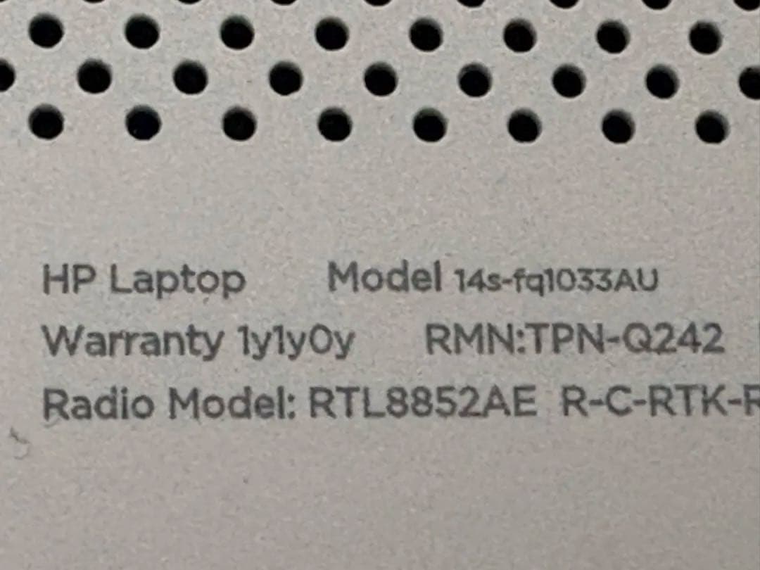 HP ノートパソコン 14s-fq ryzen3 8GB 256GB