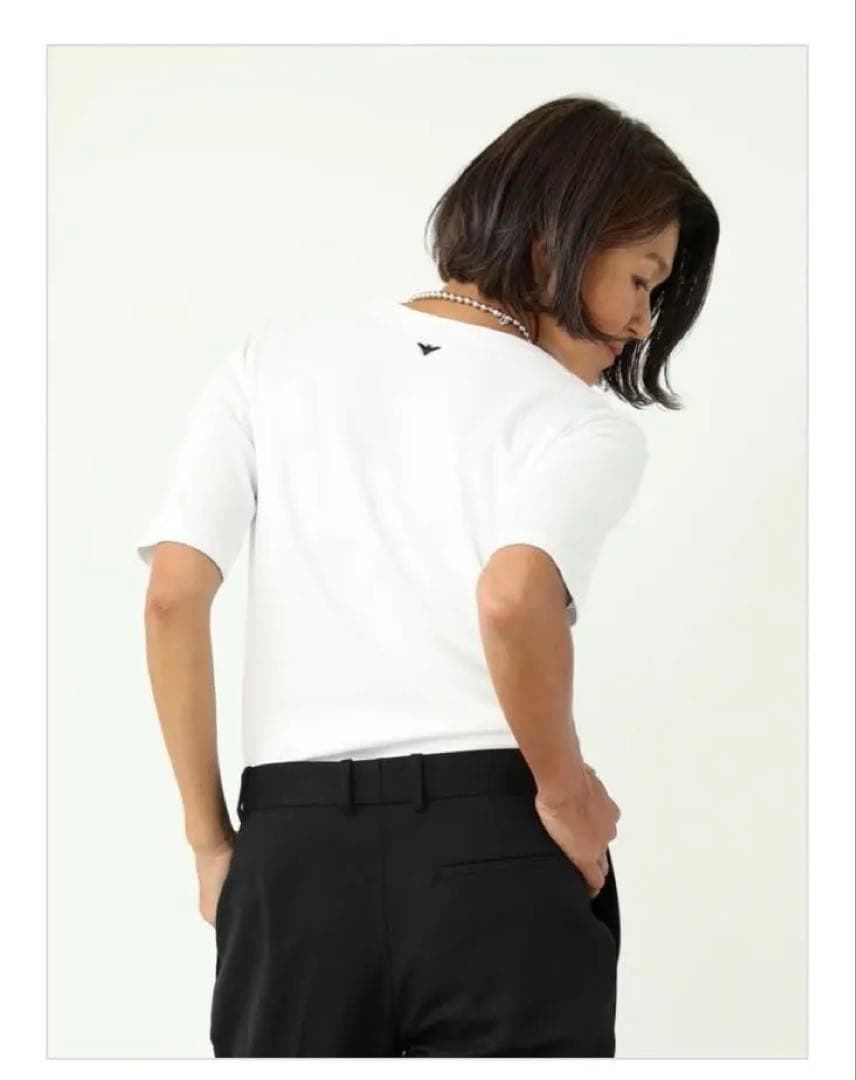 マディソンブルー CREW NECK H/S TEE black ショッパー付