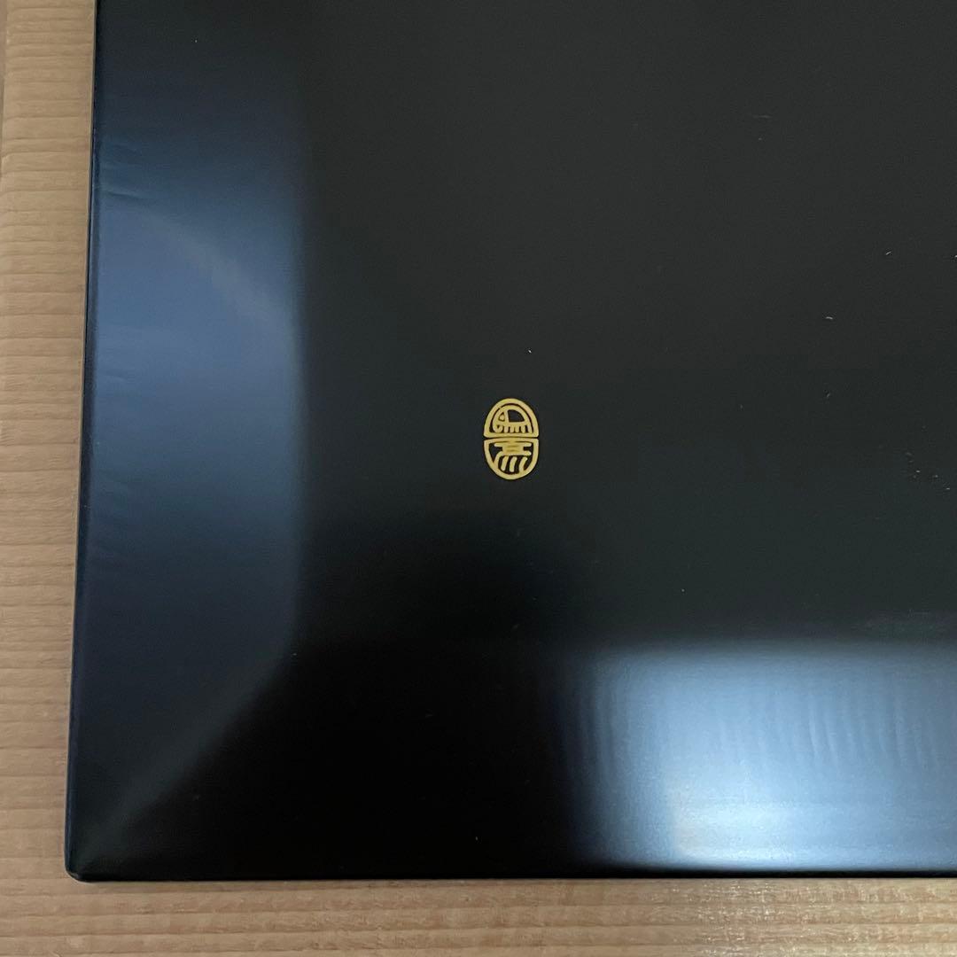 【未使用】平安 象彦 菊蒔絵 小吸物膳 5客組 共箱 懐石道具 木製漆器 追記有