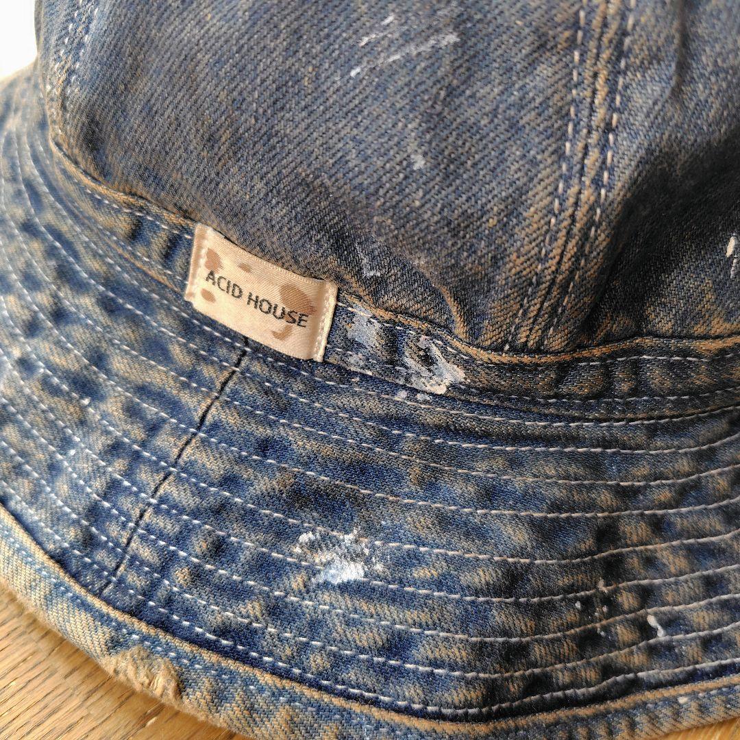即完売 ACID HOUSE 備南染工 アーミーハット デニム 児島