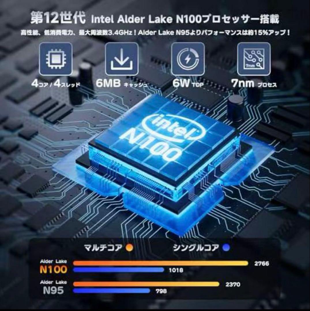 限定価格Acemagicミニpc n100 12GB＋256GB SSD