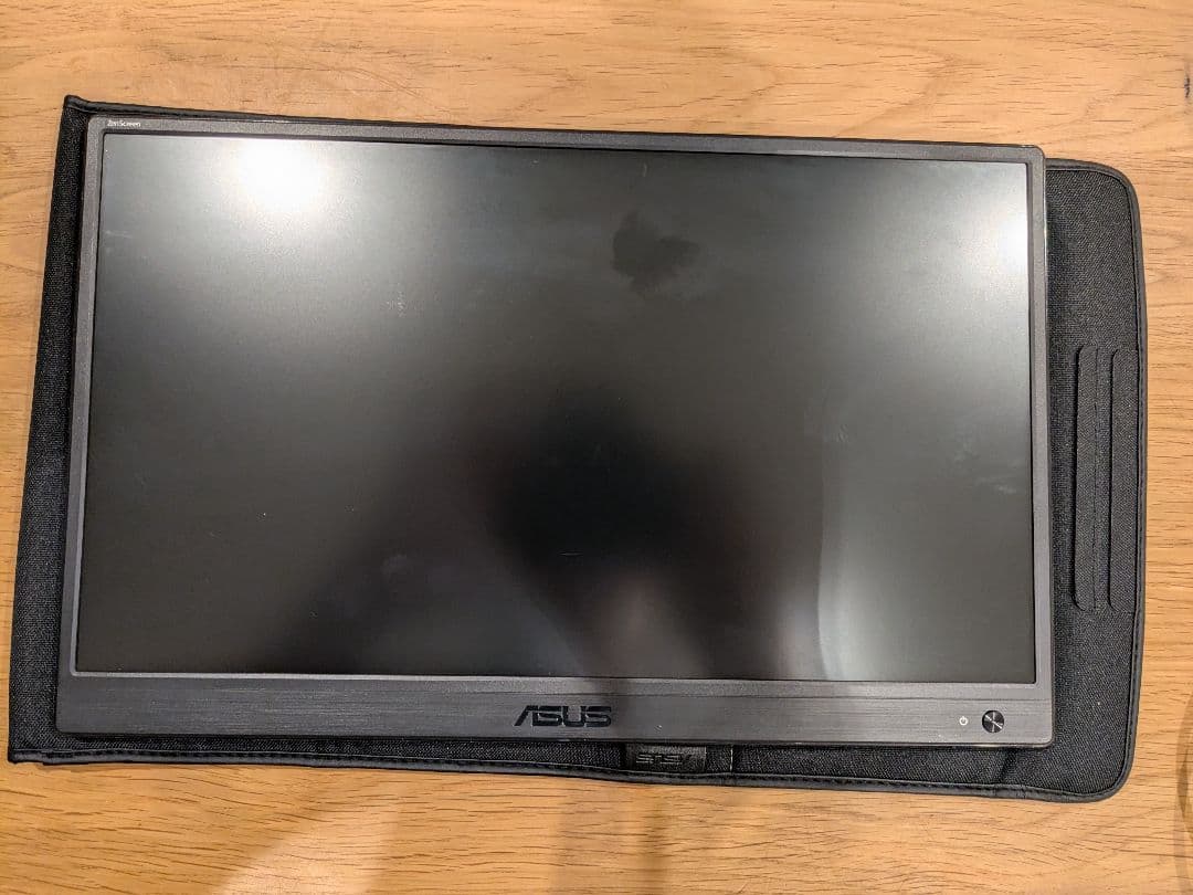 ASUS MB165Bディスプレイモニター本体 カバー付き