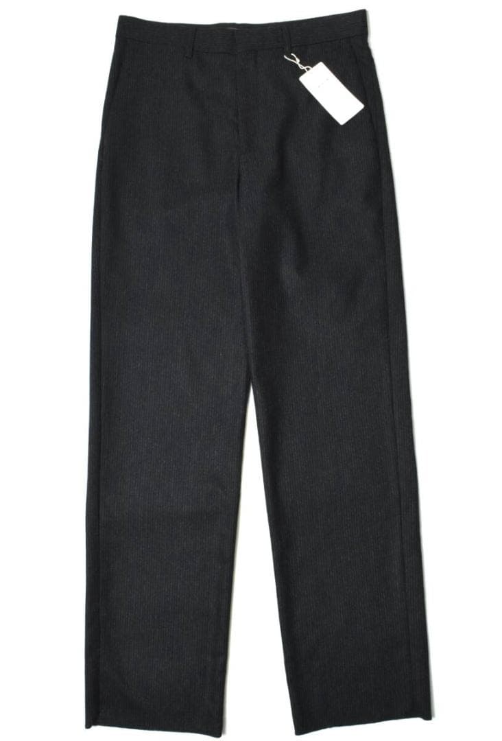 未使用3.8万 アニエスベーオム ストライプ ウールスラックス 40 パンツ