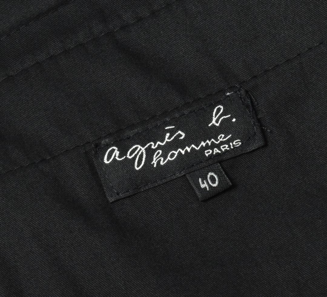 未使用3.8万 アニエスベーオム ストライプ ウールスラックス 40 パンツ