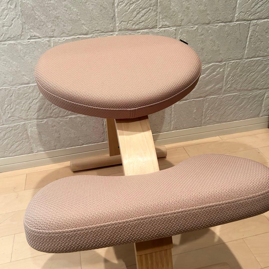 【未使用】 純正カバー付き バランスイージー 姿勢が良くなる椅子