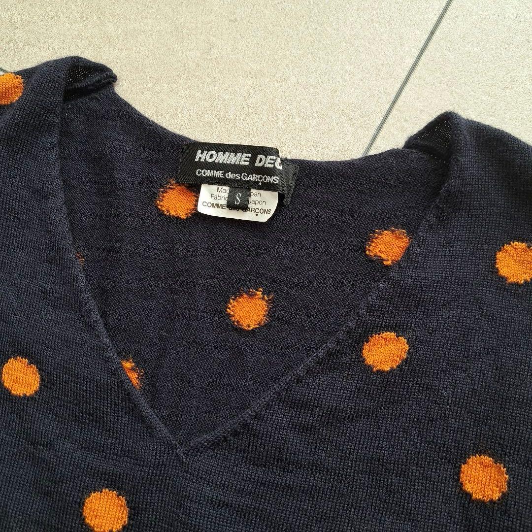 か*た様 【希少】COMME des GARCONS ドット　ニット　ウール　V