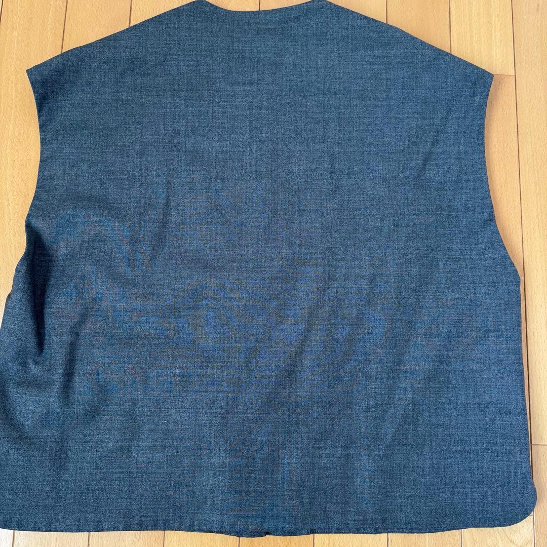 LOEFF ラウンドノーカラーベストサイズ1 GRY