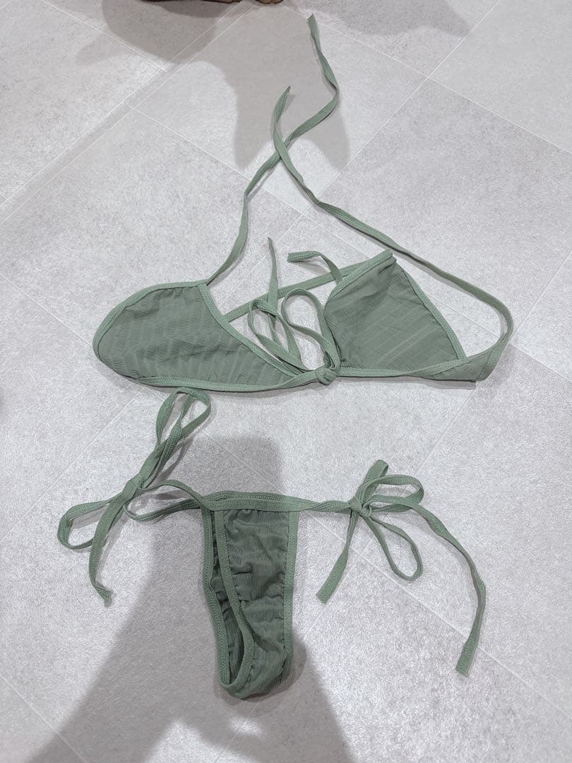 焼*ば様 グリーン セパレート水着