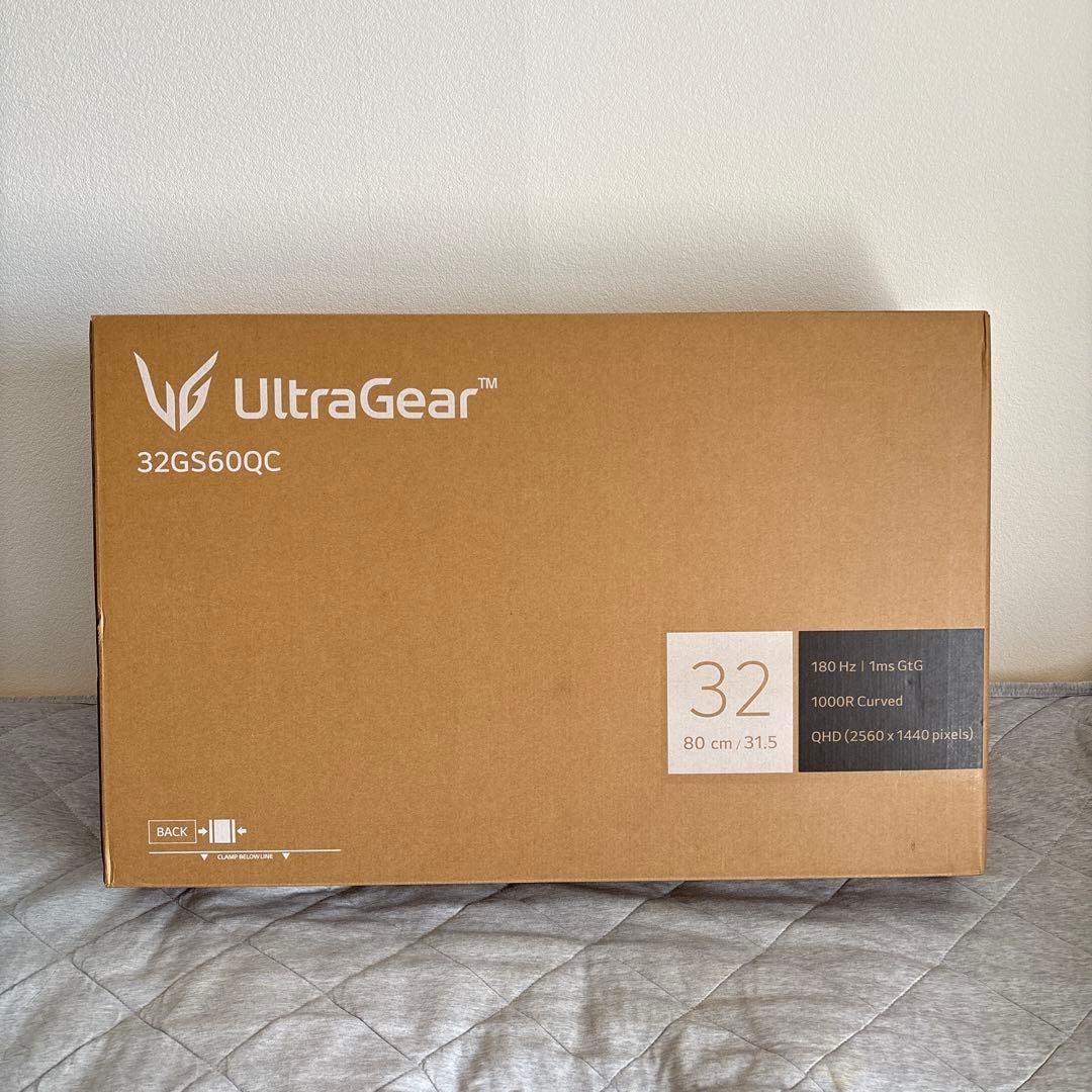 LGゲーミングモニター UltraGear 32GS60QC-B 31.5インチ