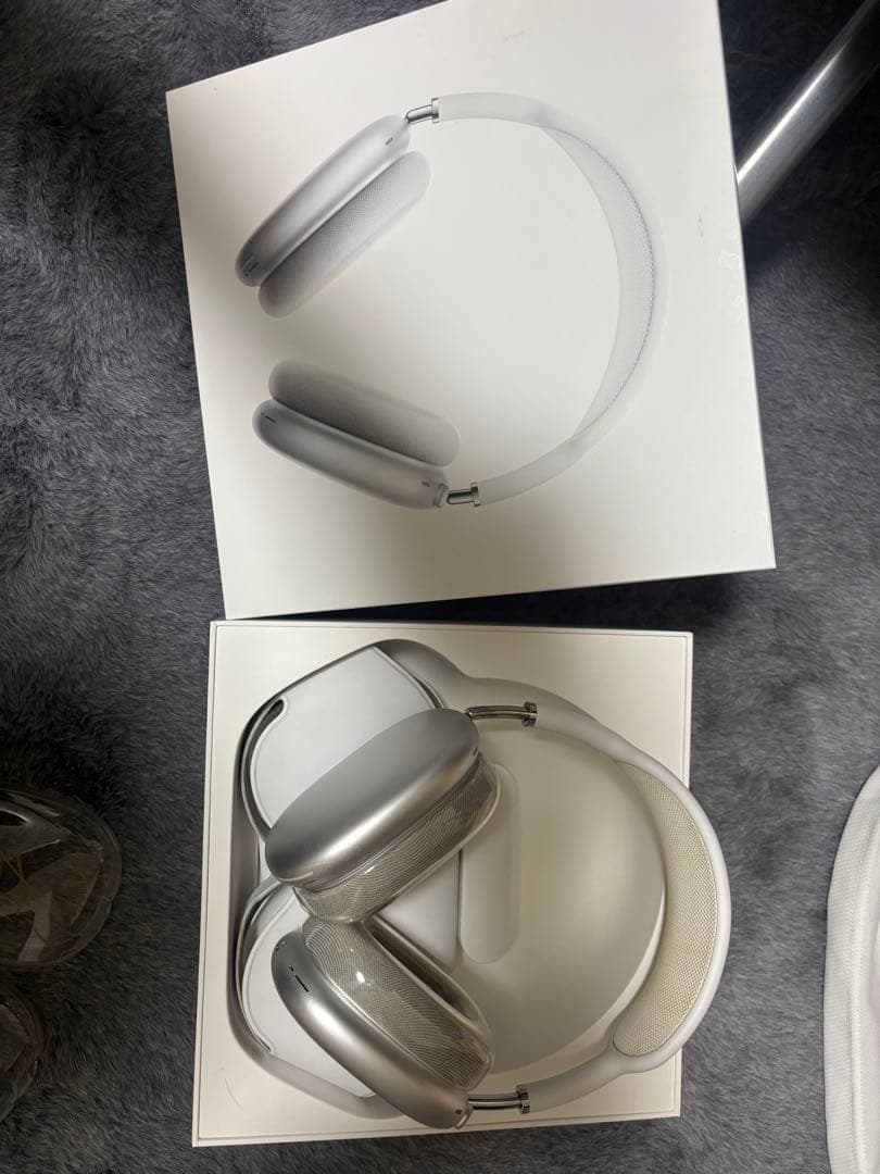 AirPods Max シルバー 本体　箱付き　カバー付き