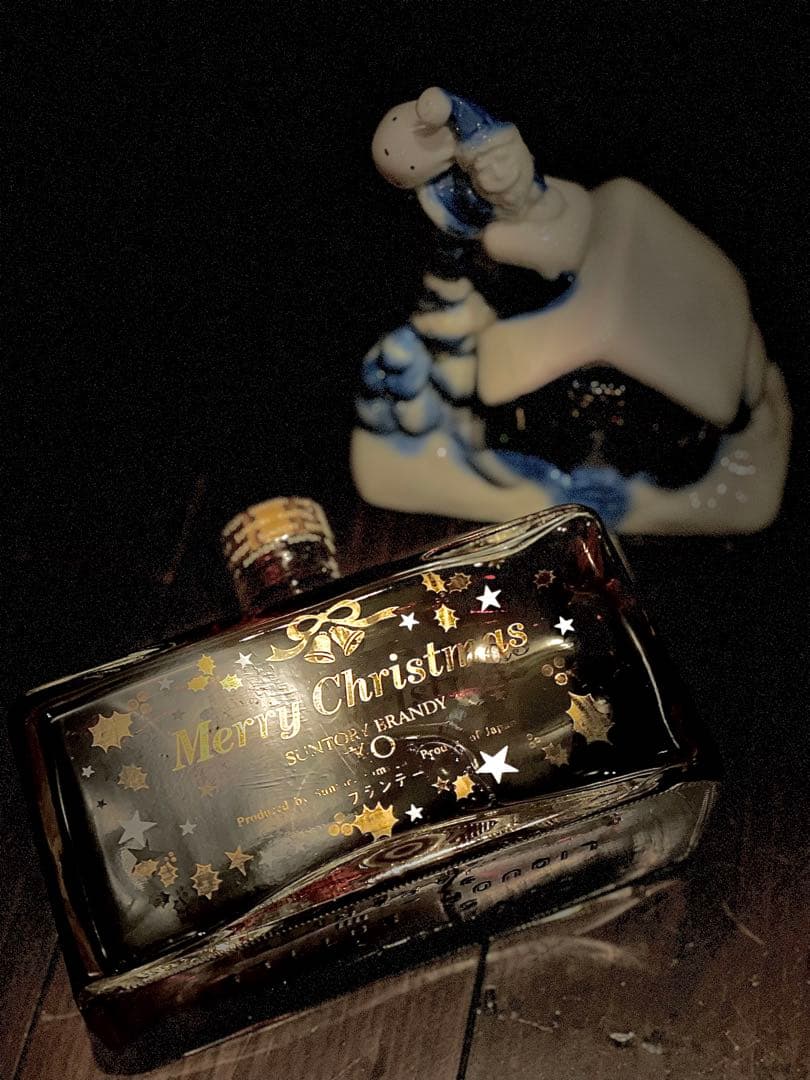 未開封　サントリー　クリスマス　ブランデー　XO 陶器　サンタクロース　古酒