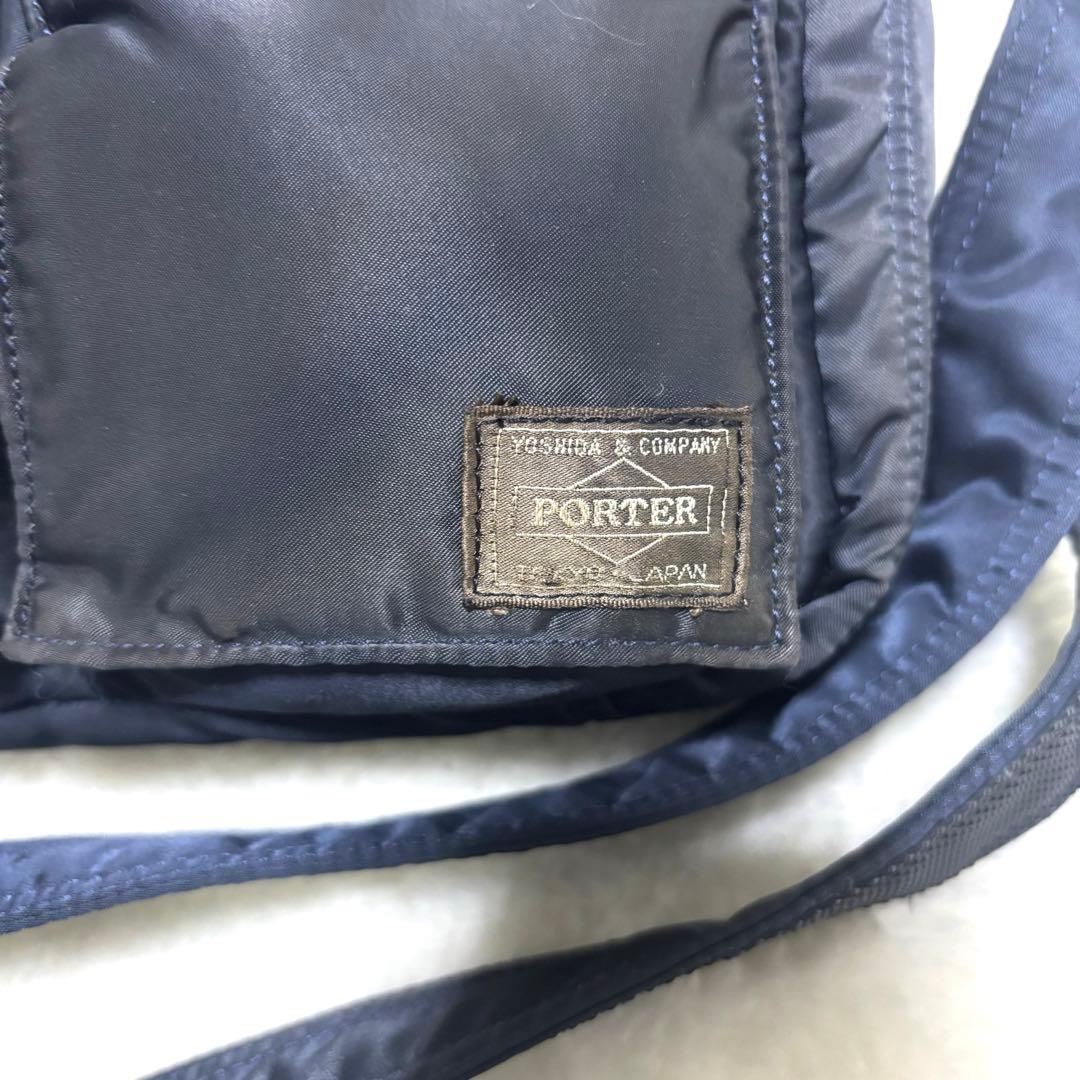✨希少色✨PORTER タンカー アイアンブルー ショルダーバッグ 2層 レア