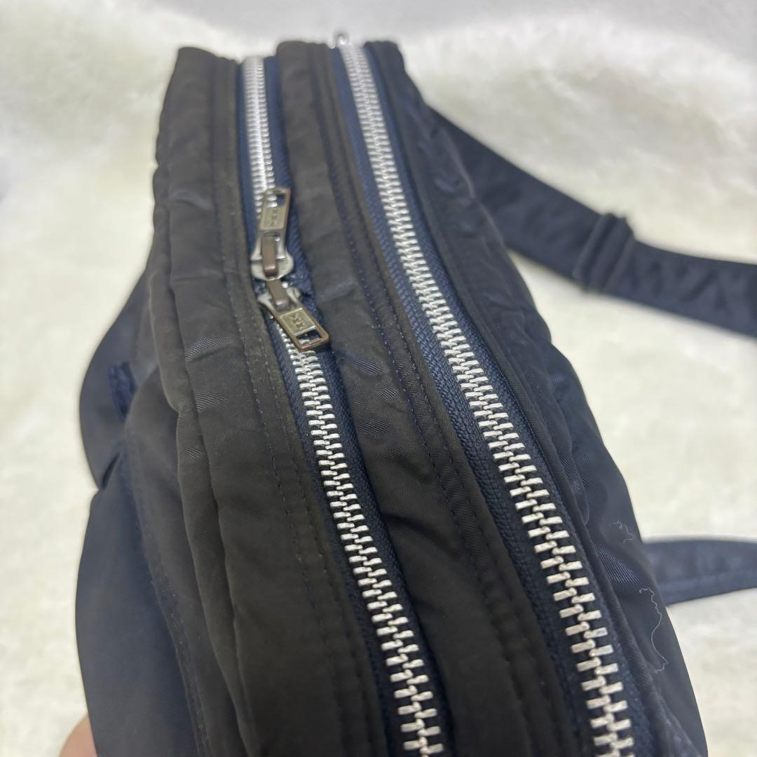 ✨希少色✨PORTER タンカー アイアンブルー ショルダーバッグ 2層 レア