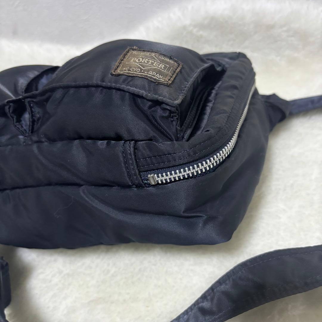 ✨希少色✨PORTER タンカー アイアンブルー ショルダーバッグ 2層 レア