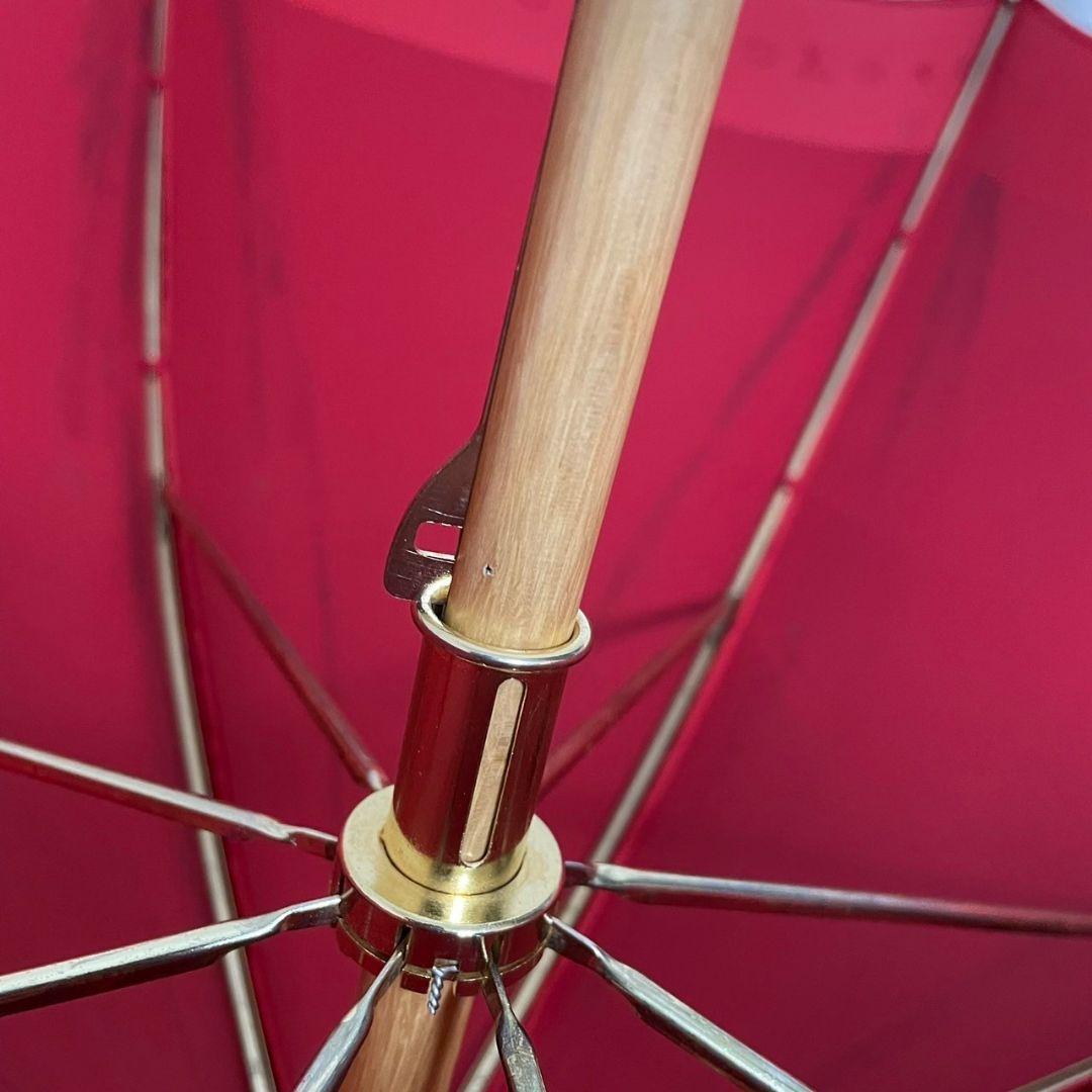 【高級】ルイヴィトン　パラプルュイ　傘　赤