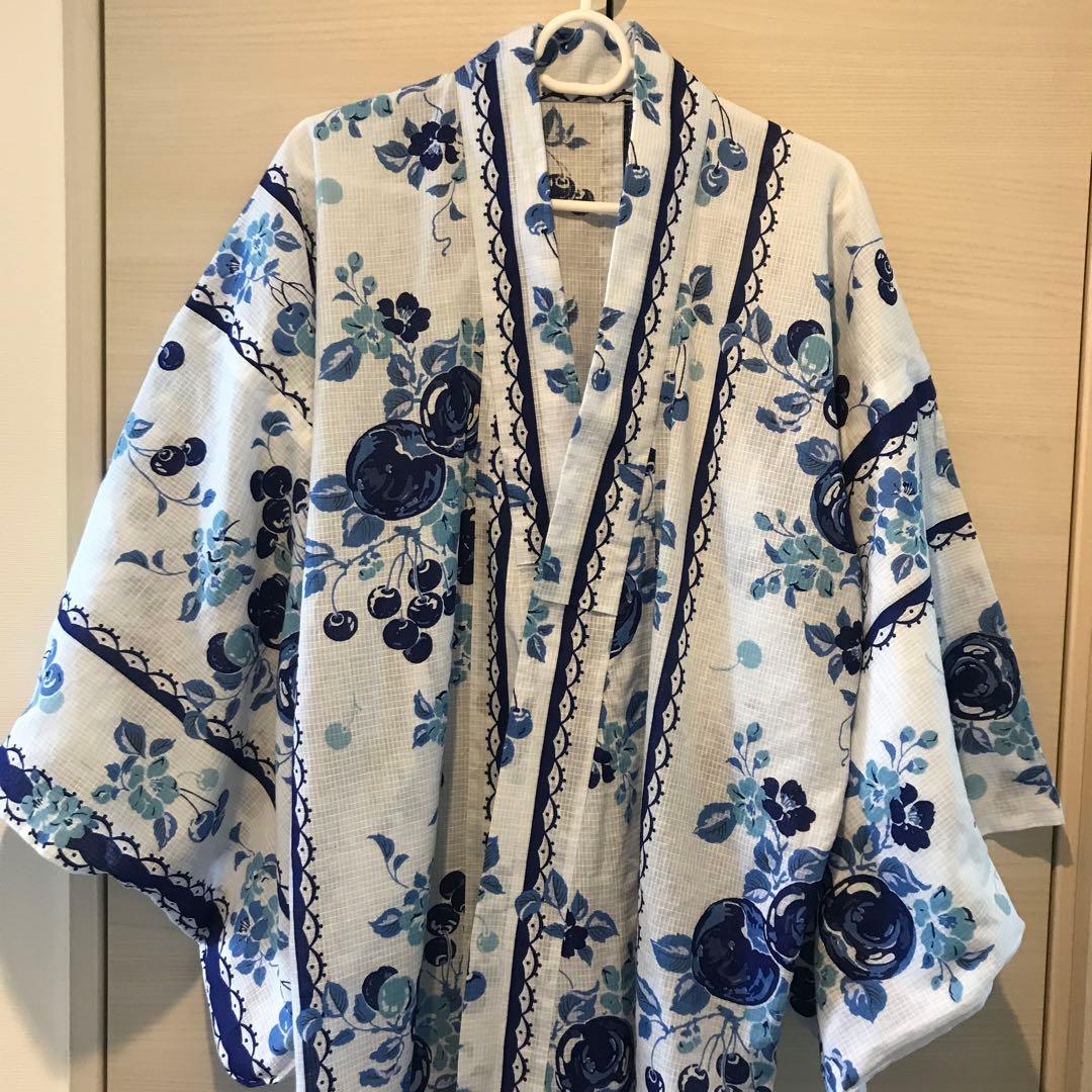 【再出品】ANNA SUI 浴衣　花と果実柄
