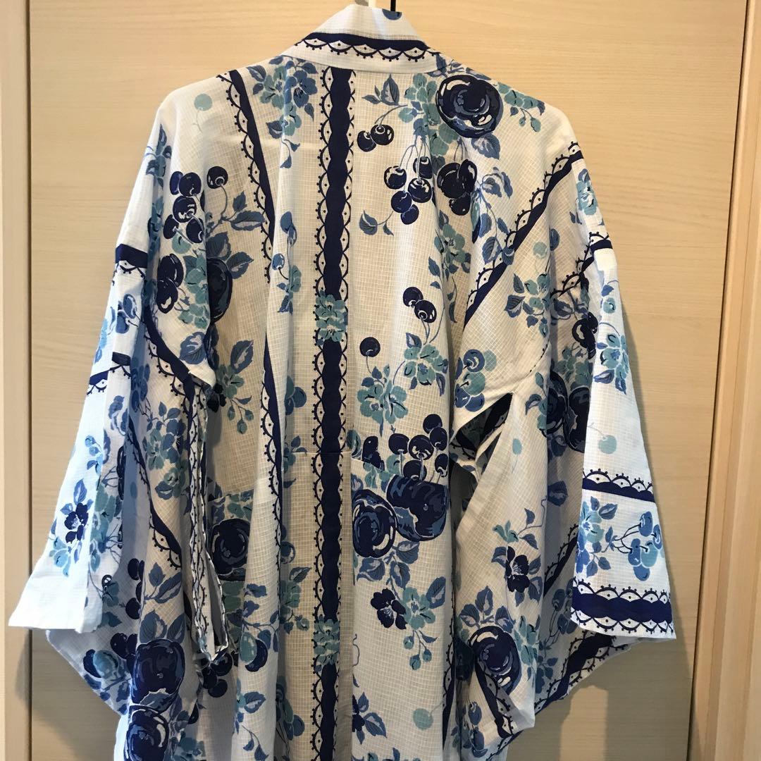 【再出品】ANNA SUI 浴衣　花と果実柄