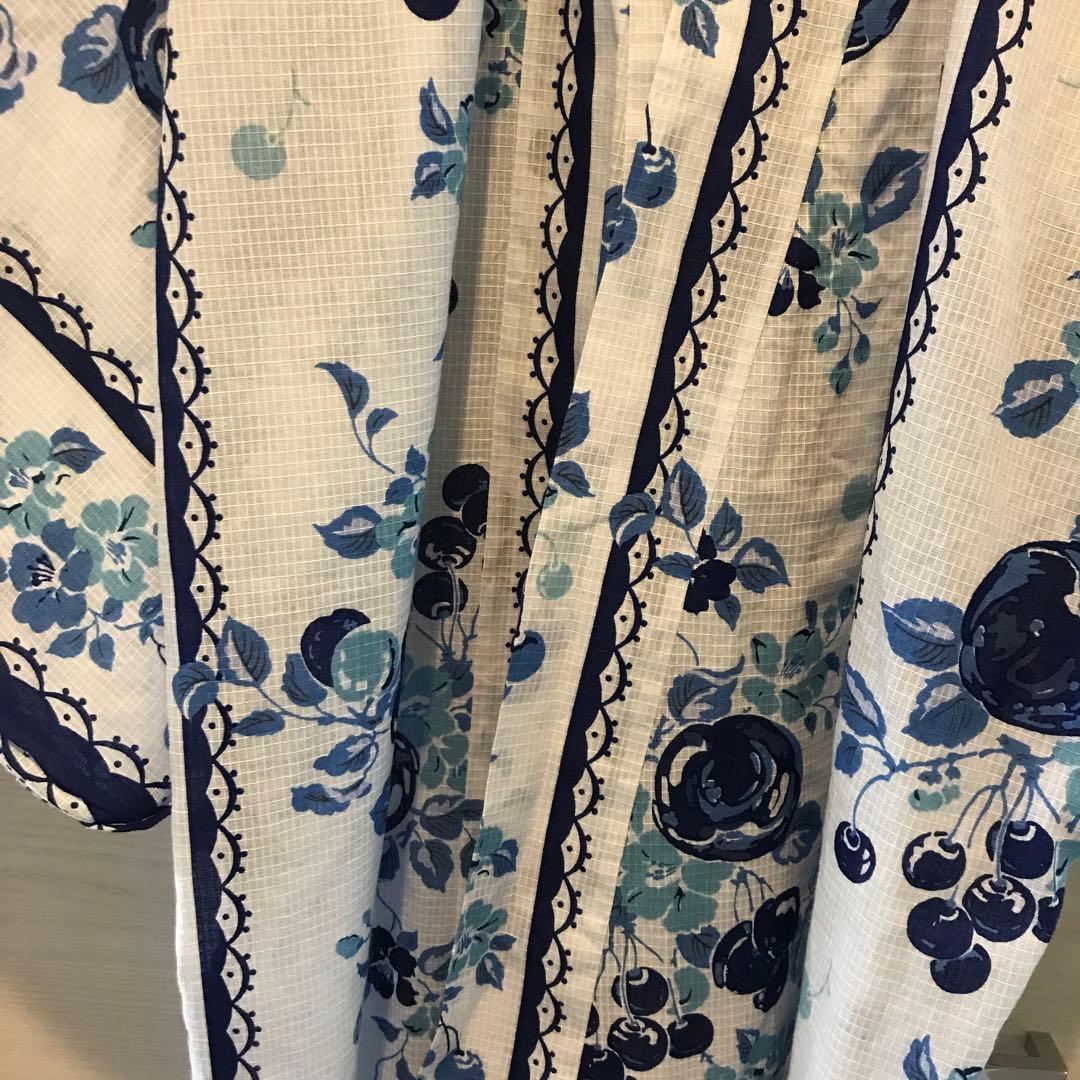 【再出品】ANNA SUI 浴衣　花と果実柄