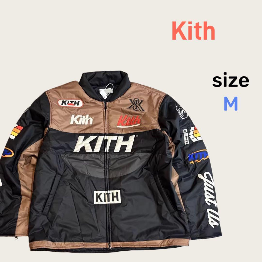 Kith スタジャン Mサイズ ブラウン/ブラック