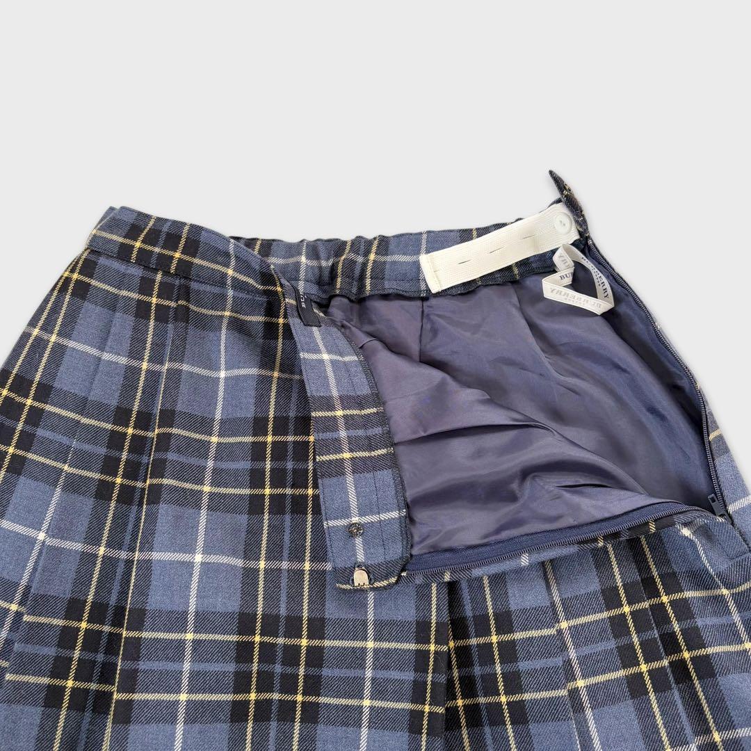 極美品 バーバリーロンドン セットアップ 紺ブレ プリーツスカート 卒業式