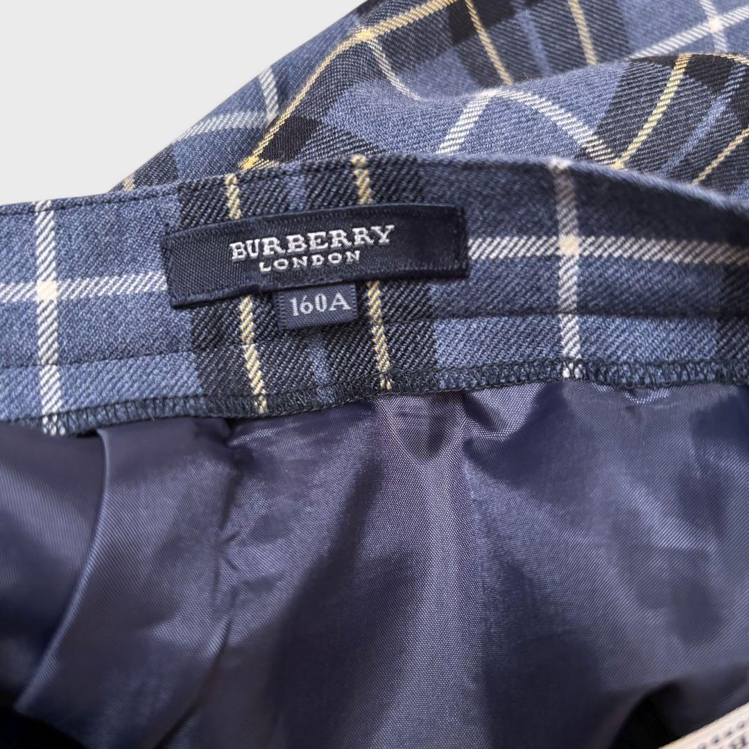 極美品 バーバリーロンドン セットアップ 紺ブレ プリーツスカート 卒業式