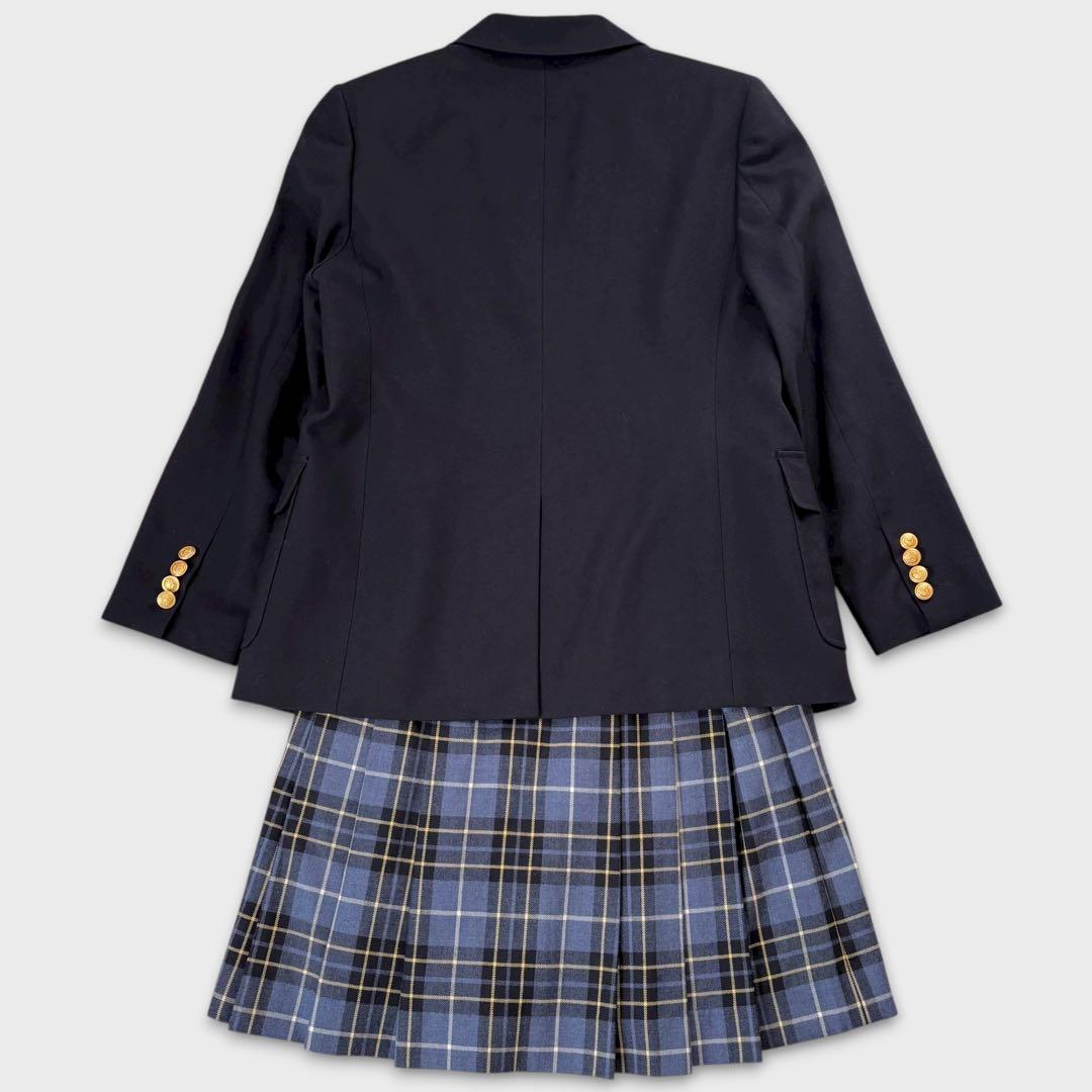 極美品 バーバリーロンドン セットアップ 紺ブレ プリーツスカート 卒業式