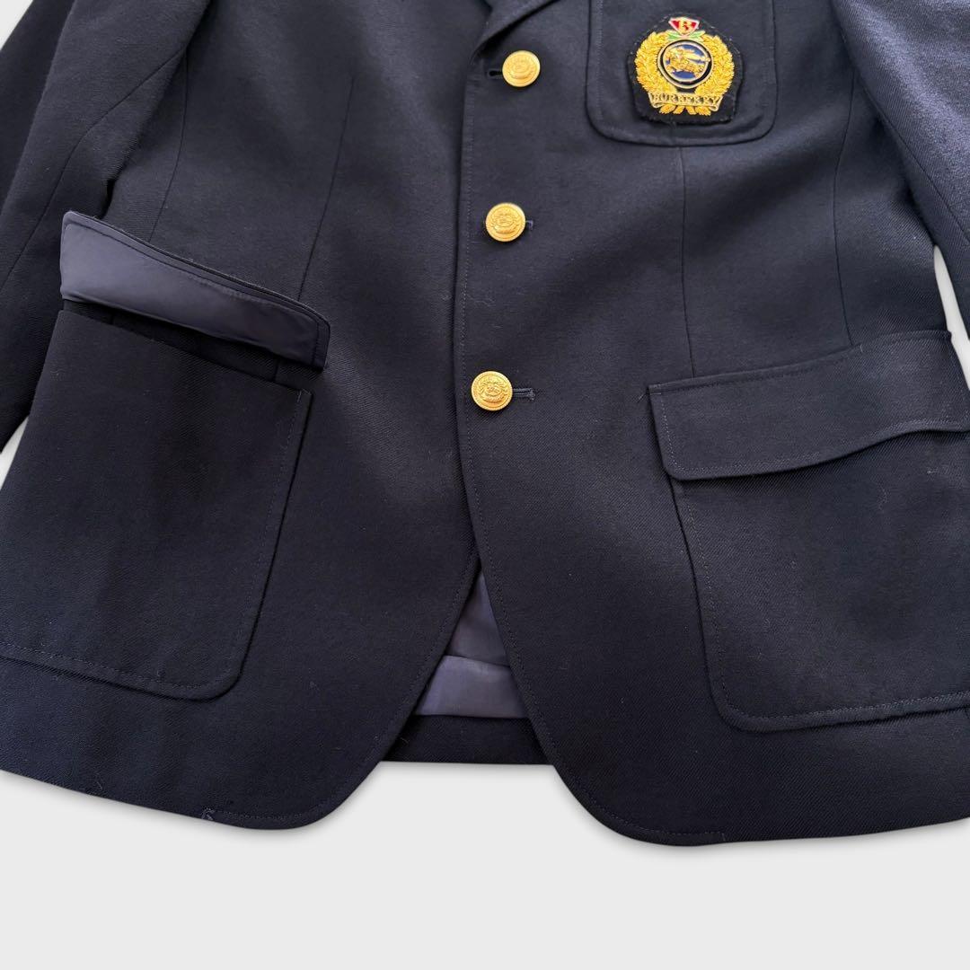 極美品 バーバリーロンドン セットアップ 紺ブレ プリーツスカート 卒業式