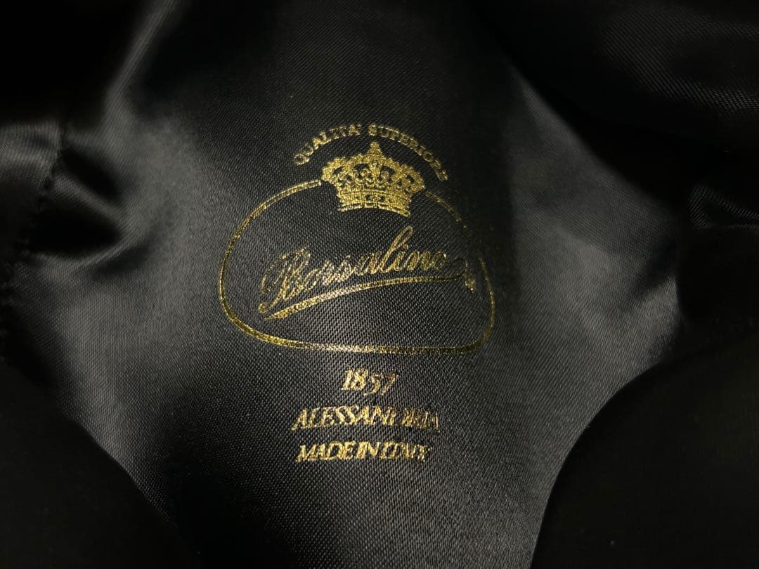 超美品 Borsalino ボルサリーノ 中折れ帽 ラビット 兎 フェルトハット