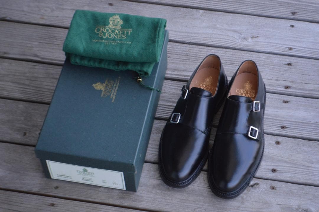 着用数回　CROCKETT＆JONES　COMPTON2　7.5E　ブラック