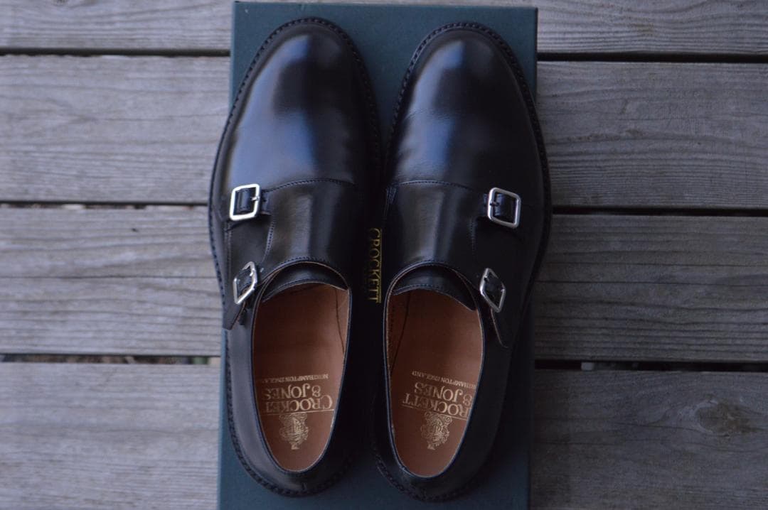 着用数回　CROCKETT＆JONES　COMPTON2　7.5E　ブラック