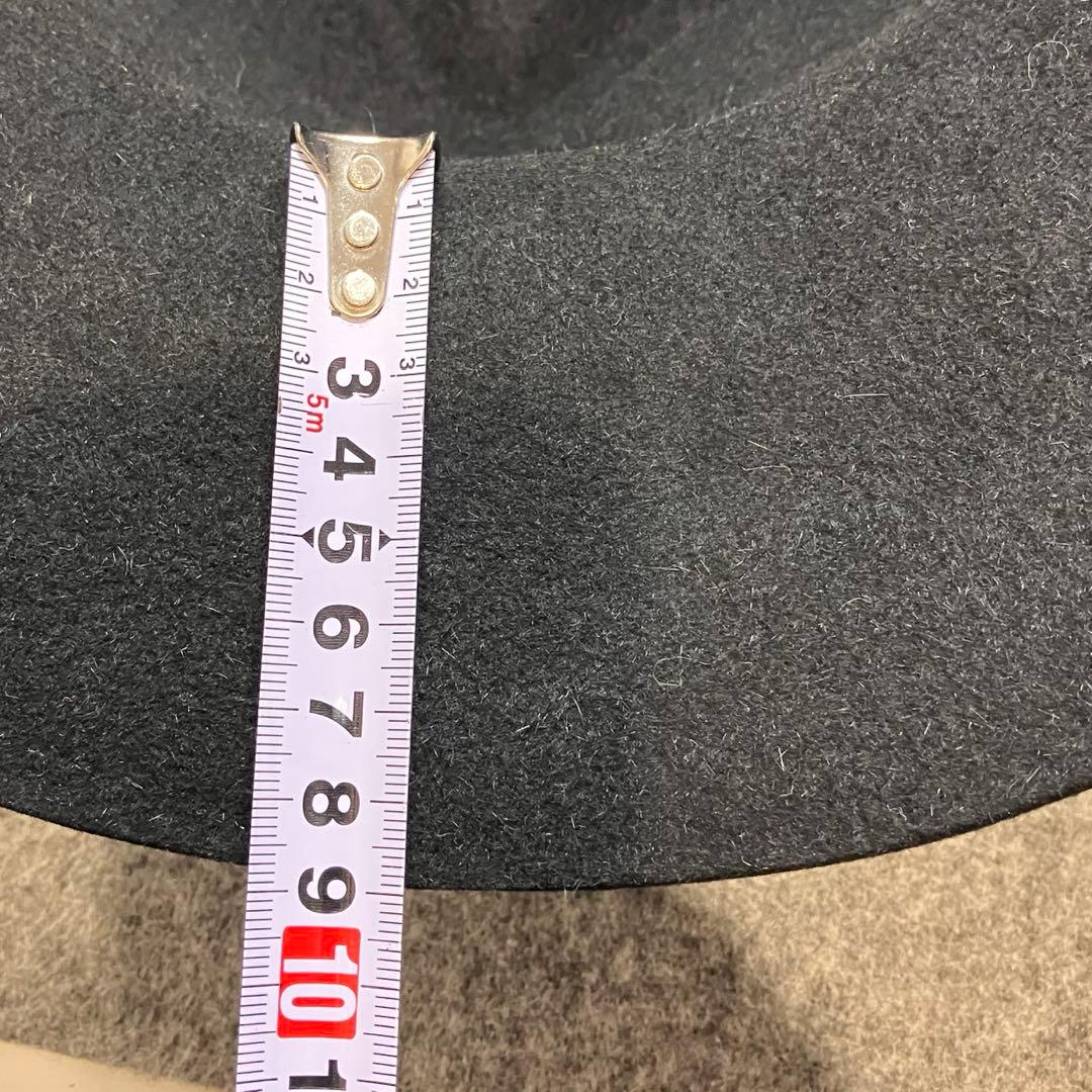 美品　KIJIMA TAKAYUKI 152854 黒　ハット　ラビット